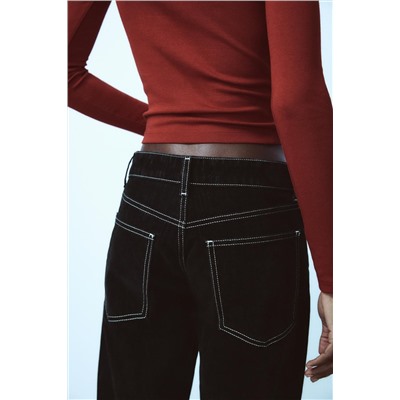 TRF BALLOON FLOCK JEANS