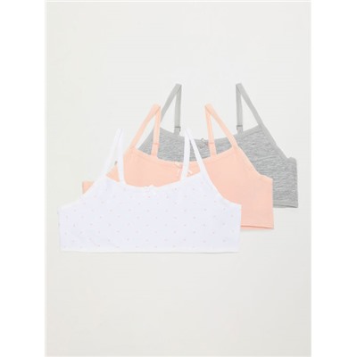 3-PACK OF BASIC STRAPPY TOPS