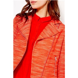 Chaqueta corta biker Naranja