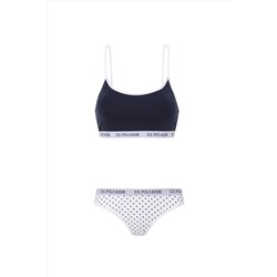 U.S. Polo Assn. U.S. Polo Assn. Kadın Lacivert Bustiyer Slip Set 68006