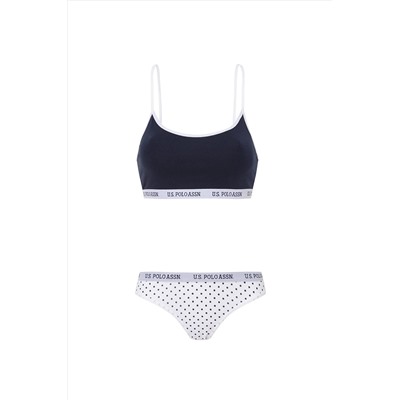 U.S. Polo Assn. U.S. Polo Assn. Kadın Lacivert Bustiyer Slip Set 68006