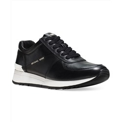 Michael Michael Kors Womens Allie Wrap Trainer Logo Sneakers