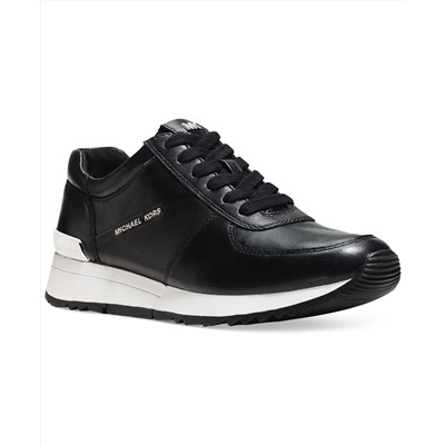 Michael Michael Kors Womens Allie Wrap Trainer Logo Sneakers