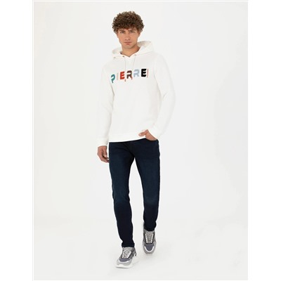 Beyaz Regular Fit Sweatshirt