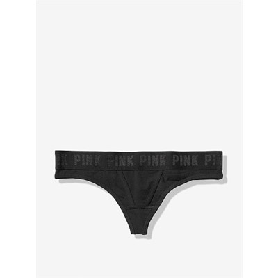 PINK LOGO THONG