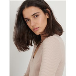 Body Aus Ripp-Jersey