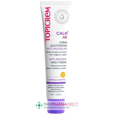 Topicrem Calm+ AR Crème Quotidienne Anti-Rougeurs 40ml