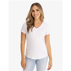 DOUBLE BAND V-NECK T-SHIRT