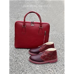 Ab. Zapatos 4525 Burdeos+Ab. Z. PELLE · PORTATEL/2 napa (1210) burdeos АКЦИЯ
