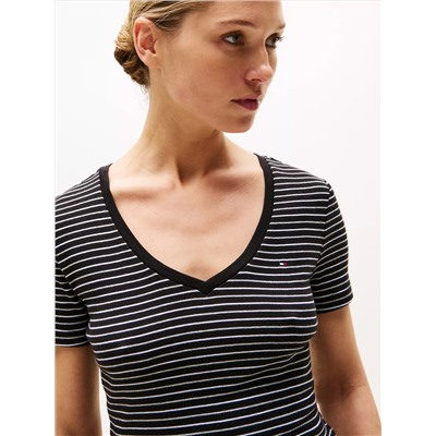 Stripe V-Neck Favorite T-Shirt