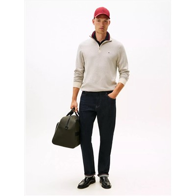 Quarter-Zip Mockneck Sweater
