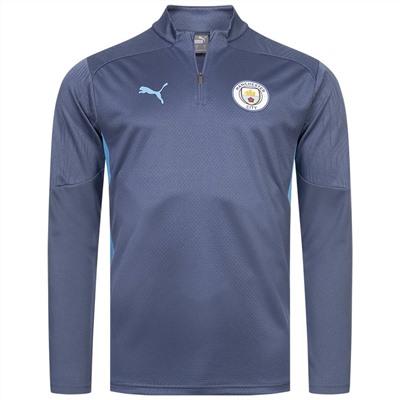 Manchester City FC PUMA Training 1/4-Zip Herren Sweatshirt 777529-12