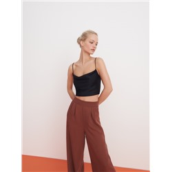 Crop Top aus Satin