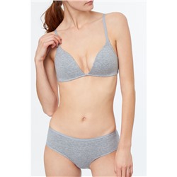 Shorty Pure Coton Gris