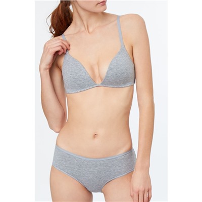 Shorty Pure Coton Gris
