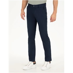 Lacivert Regular Fit Kanvas Pantolon