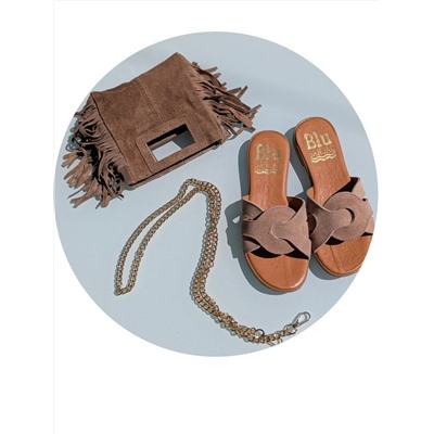 Комбо S25040TAUPE + Итальянская мини сумочка AB.Z · Pelle · Miniflec TAUPE АКЦИЯ
