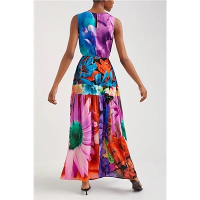 Vestido cut-out floral