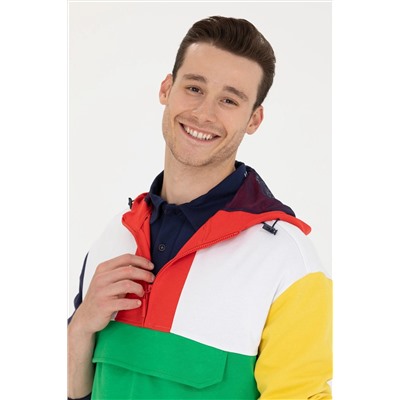 Erkek Beyaz Sweatshirt