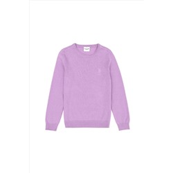 Kız Çocuk Lila Basic Kazak