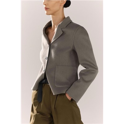 ZW COLLECTION DOUBLE-FACED FITTED BLAZER