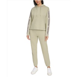 Calvin Klein Women's Logo Stripe Pullover Hoodie