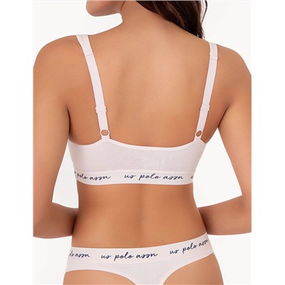 3PK MOLDED CUP CLOSED BACK BRAS WITH ADJUSTABLE STRAPS