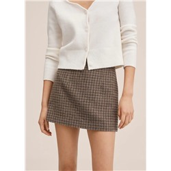 Minifalda pata de gallo -  Mujer | MANGO OUTLET Melilla
