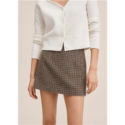 Minifalda pata de gallo -  Mujer | MANGO OUTLET Melilla