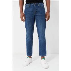 Vaquero recto 7/8 Azul