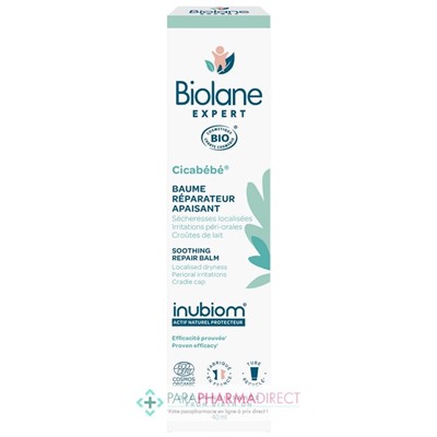 Biolane Expert - Cicabébé - Baume Réparateur Apaisant - BIO 40 ml