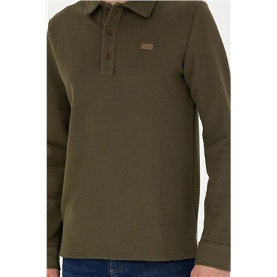 Erkek Haki Sweatshirt
