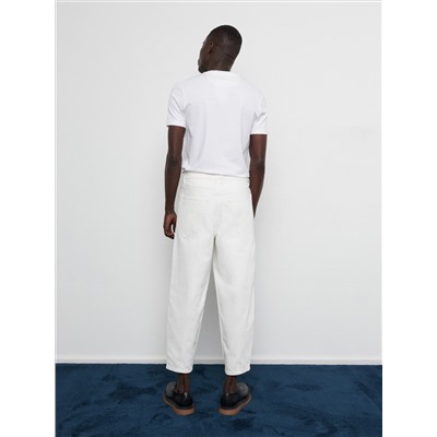 Weit geschnittene Barrel-Leg-Jeans