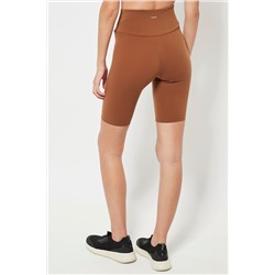 Leggings ciclista cintura alta - Camel