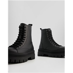 Men's track sole lace-up ankle boots
