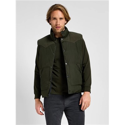 Premium Men's Reversible Western Puffer Ves