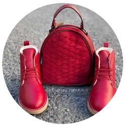 Ab.Zapatos 4619/2 granate+AB.Z · Pelle · mochila 421 (650)