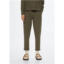 Pantalón jogger costuras -  Mujer | MANGO OUTLET Melilla
