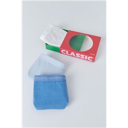 Pack 3 bragas clásicas azul, gris, azul claro