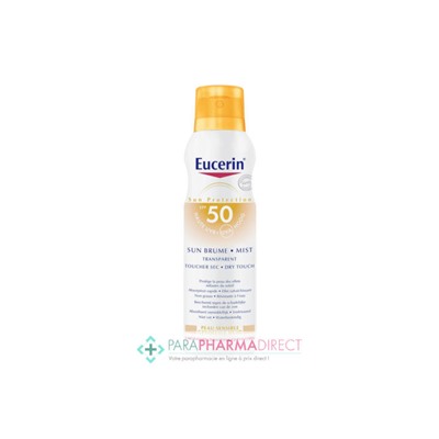 Eucerin Sun Protection Brume Rafraîchissante Transparente Toucher Sec SPF50 200ml