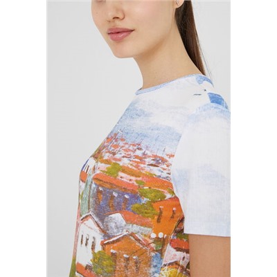 Camiseta canalé arty