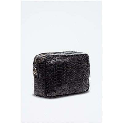 Bandolera de piel Degna Negro