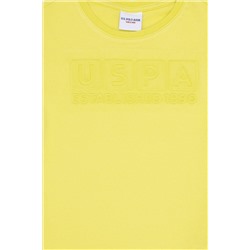 Erkek Çocuk Neon Sarı Bisiklet Yaka Tişört