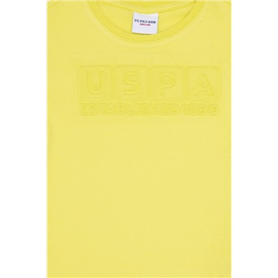 Erkek Çocuk Neon Sarı Bisiklet Yaka Tişört