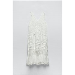 VESTIDO PUNTO COMBINADO CROCHET