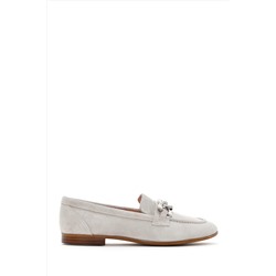 Derimod Kadın Tokalı Süet Deri Casual Loafer 23WFD132810