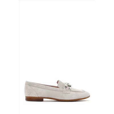 Derimod Kadın Tokalı Süet Deri Casual Loafer 23WFD132810