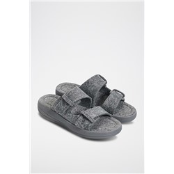 Sandalias con plataforma Gris jaspeado