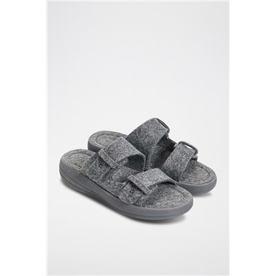 Sandalias con plataforma Gris jaspeado