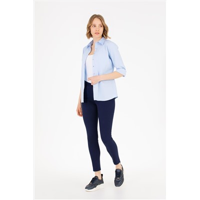 Kadın Lacivert Toothpick Fit Pantolon